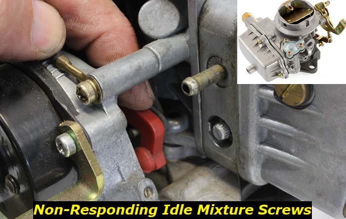 non-responding idle mixture screws